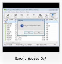 Dbf Export To Dbf export access dbf