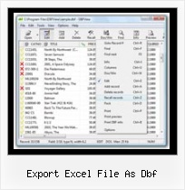 What Is A Dbf File export excel file as dbf