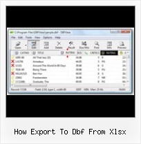 How To Opena Dbf File how export to dbf from xlsx