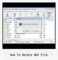 Viewer And Editor Dbf Tables how to delete dbf file