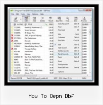 Openning Dbf With Open Office how to oepn dbf