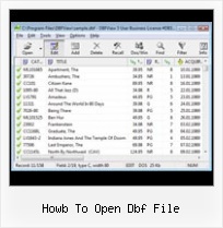 Convertisseur Dbf howb to open dbf file