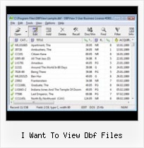 Dbf4 Editor i want to view dbf files