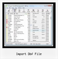 Dbf Edutor import dbf file