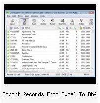 Save Excel To Dbf4 import records from excel to dbf