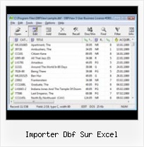 Conversion Excel En Dbf importer dbf sur excel