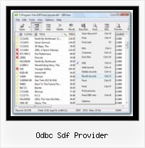 Export From Xls To Dbf odbc sdf provider