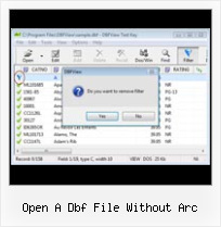 Dbf Export Exel open a dbf file without arc