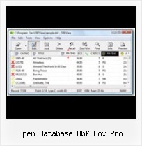 Combine Dbf Software open database dbf fox pro