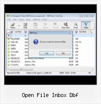 Export Xls In Dbf open file inbox dbf