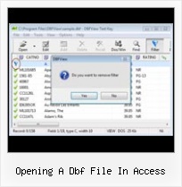 Dbf Conversion opening a dbf file in access