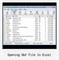 Xls Rto Dbf opening dbf file in excel