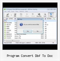 Convertor Dbf Xsls program convert dbf to doc
