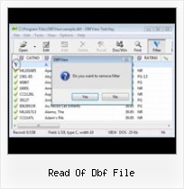 Save Excel Documents To Dbf Format read of dbf file