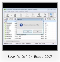 Dbf Viewer On Vista save as dbf in excel 2007
