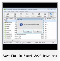 Export Dbf To Notepad save dbf in excel 2007 download
