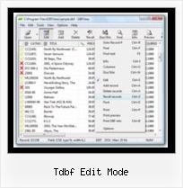 Format Of Dbf tdbf edit mode
