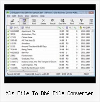 Open Dbf Fotmat xls file to dbf file converter