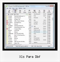 Dbf Editing Software xls para dbf