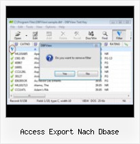 Editor Dbf Foxpro access export nach dbase