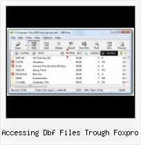 Cdbf Dbf Viewer And Editor accessing dbf files trough foxpro