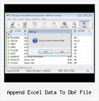 Export From Excel To Dbf append excel data to dbf file