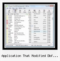 Dbf Editing Software application that modified dbf files