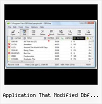 Windows Dbf Reader application that modified dbf files