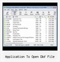 Open Dbf Sbn File application to open dbf file