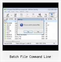 Dbf Files Windows batch file command line