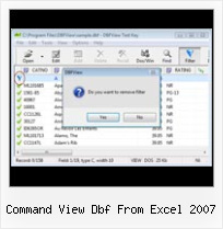 Access Export Nach Dbase command view dbf from excel 2007