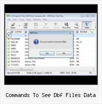 Converting Excel To Dbf commands to see dbf files data