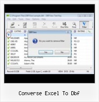 Dbf Data Table converse excel to dbf