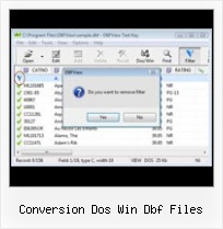 Export To Dbase conversion dos win dbf files