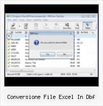 Dbf File Conversion conversione file excel in dbf