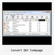 Foxpro Dbf convert dbf codepage