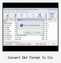 Open Dbf File With convert dbf format to xls