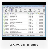 Download Dbf Editor convert dbf to excel