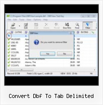 Save Dbf4 Excel 2007 convert dbf to tab delimited