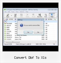 Dbfview Filter convert dbf to xls