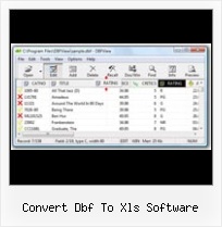 Foxpro Dbf Dowloand Free convert dbf to xls software