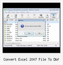 Xls File To Dbf File Converter convert excel 2007 file to dbf
