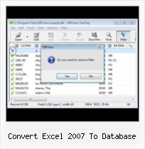 Open File Dbf In Net convert excel 2007 to database