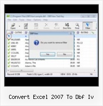 Convert Xls To Dbf Table convert excel 2007 to dbf iv