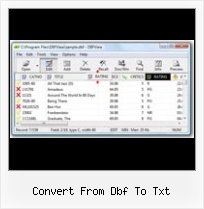 Edit Program Dbf convert from dbf to txt