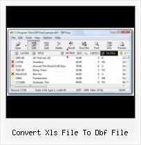 Create Dbf From Excel convert xls file to dbf file