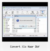 Conversion Excel Dbf convert xls naar dbf