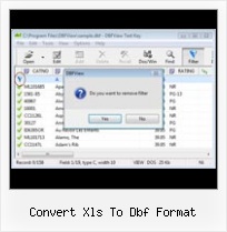 Excell Import Dbf convert xls to dbf format