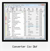 Open Dbf Format converter csv dbf