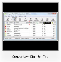открытие Dbf в Excel converter dbf em txt